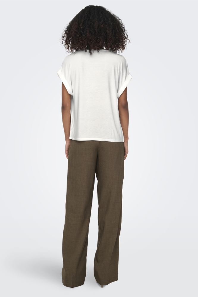ONLLIEKE S/S SATIN MIX TOP WVN NOOS 15303413 Snow White